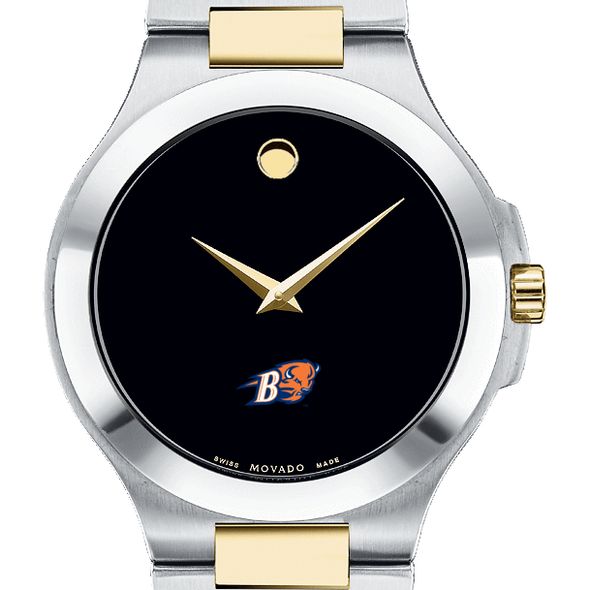 Bucknell Men's Movado Collection Two-Tone Watch with Black Dial - Image 1