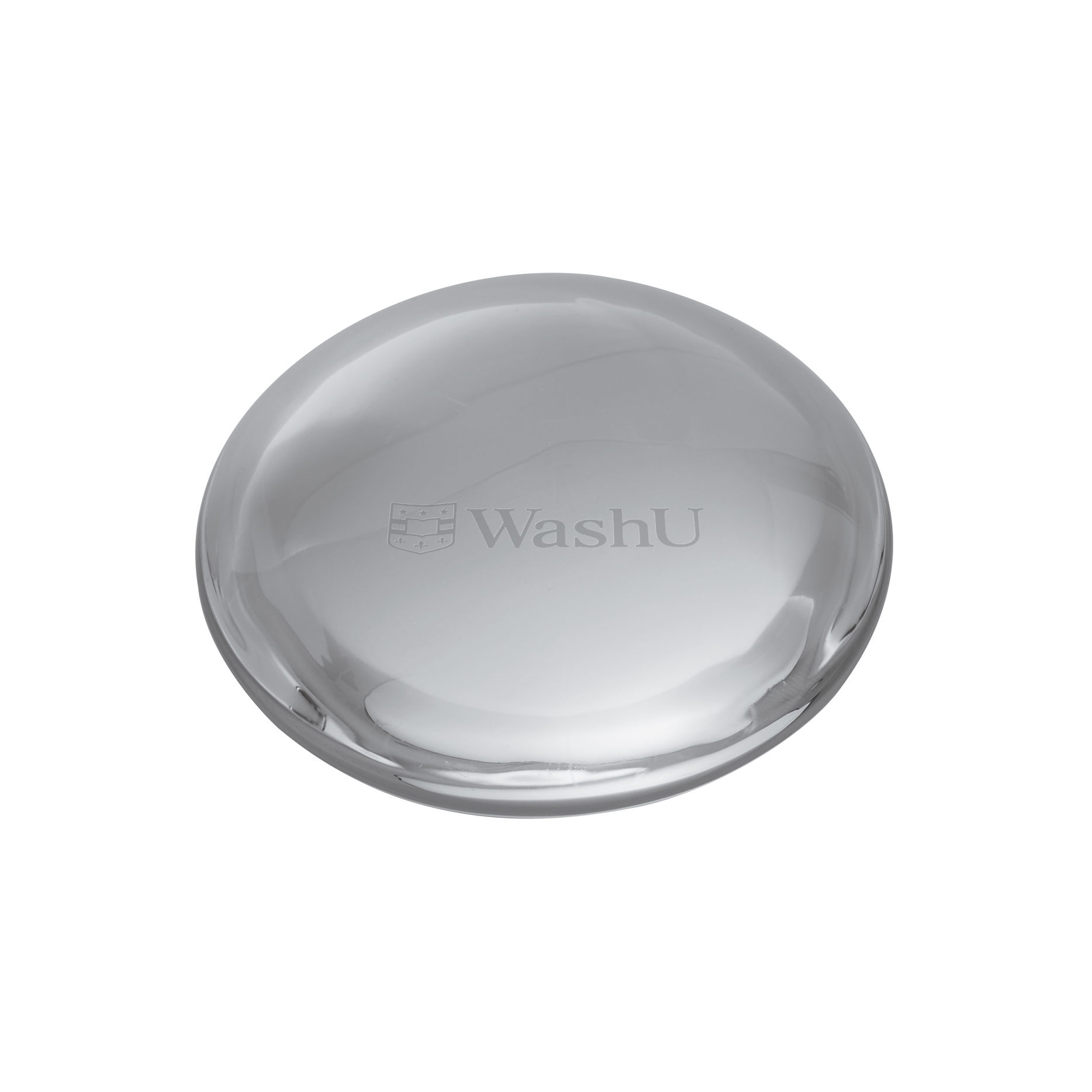 WUSTL Glass Dome Paperweight by Simon Pearce