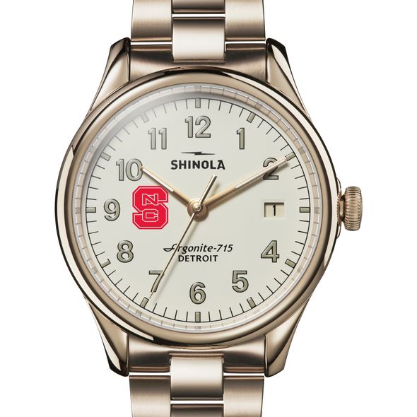 NC State Shinola Watch, The Vinton 38mm Ivory Dial - Image 1