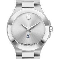 UVA Women's Movado Collection Stainless Steel Watch with Silver Dial