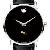 Oral Roberts Men's Movado Museum with Leather Strap