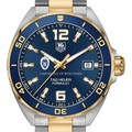 click to view Wisconsin Men's TAG Heuer Two-Tone Formula 1 with Blue Dial & Bezel - Image 1