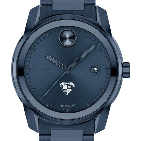 St. Lawrence University Men's Movado BOLD Blue Ion with Date Window - Image 1