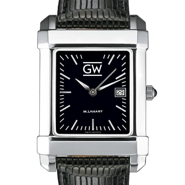 George Washington Men's Black Quad with Leather