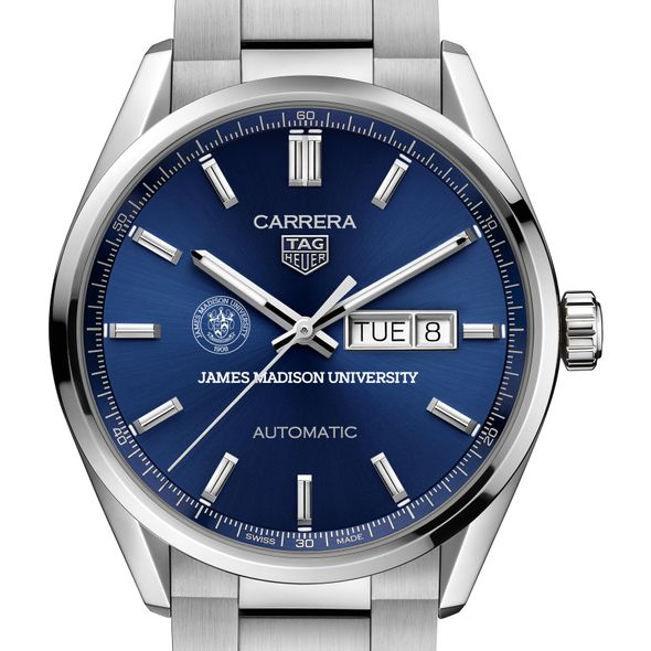 James Madison Men's TAG Heuer Carrera with Blue Dial & Day-Date Window - Image 1