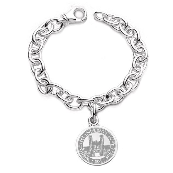 WUSTL Sterling Silver Charm Bracelet