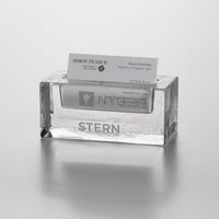 NYU Stern Glass Business Cardholder by Simon Pearce