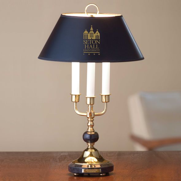 Seton Hall Lamp in Brass & Marble - Image 1