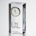 Louisville Tall Glass Desk Clock by Simon Pearce - Image 1