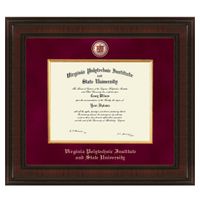 Virginia Tech Excelsior Diploma Frame