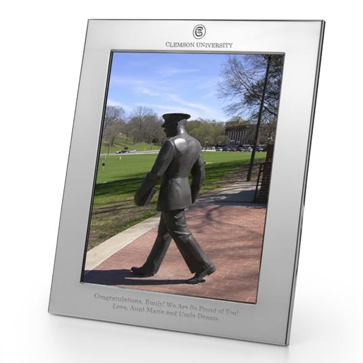 Clemson Polished Pewter 8x10 Picture Frame at M.LaHart & Co.