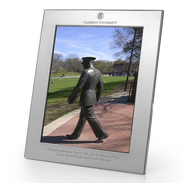 Clemson Polished Pewter 8x10 Picture Frame