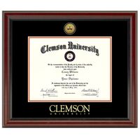Clemson Diploma Frame - Gold Medallion