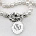 UT Dallas Pearl Necklace with Sterling Silver Charm - Image 2