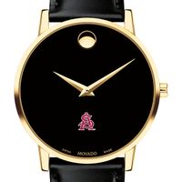 Arizona State Men's Movado Gold Museum Classic Leather