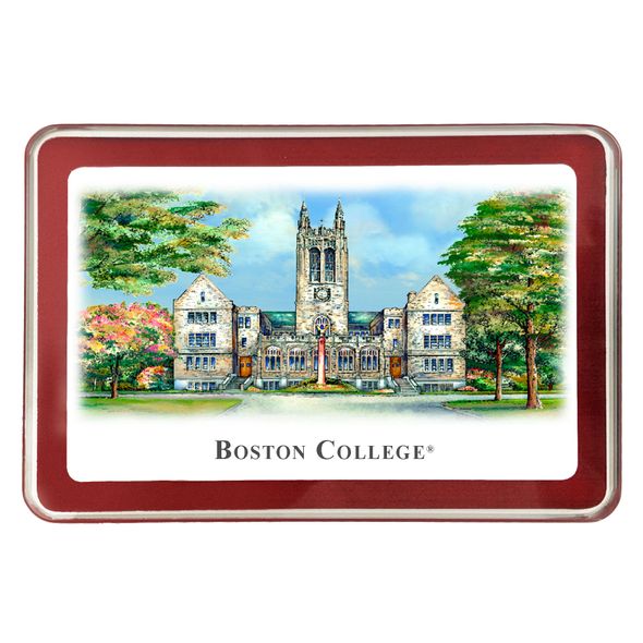Boston College Eglomise Paperweight