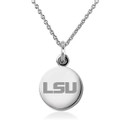Louisiana State University Necklace with Charm in Sterling Silver - Image 1