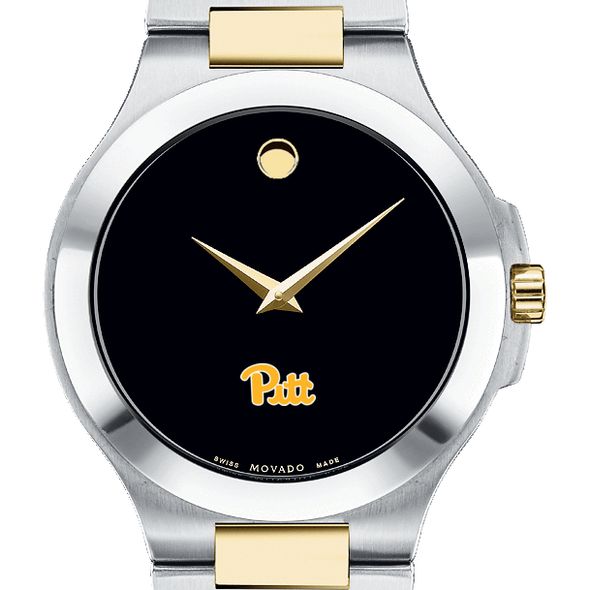 Pitt Men's Movado Collection Two-Tone Watch with Black Dial - Image 1