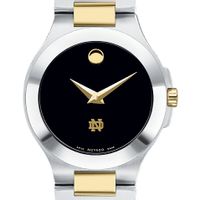 Notre Dame Women's Movado Collection Two-Tone Watch with Black Dial