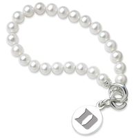 Duke Pearl Bracelet with Sterling Silver Charm