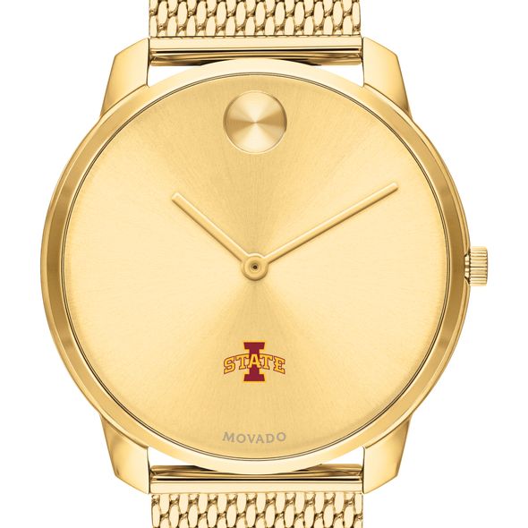 Iowa State Men's Movado Bold Gold 42 with Mesh Bracelet - Image 1