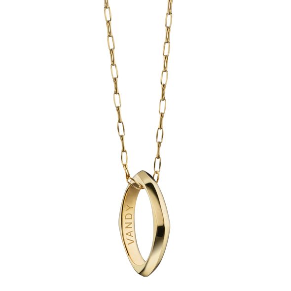 Vanderbilt Monica Rich Kosann Poesy Ring Necklace in Gold - Image 1