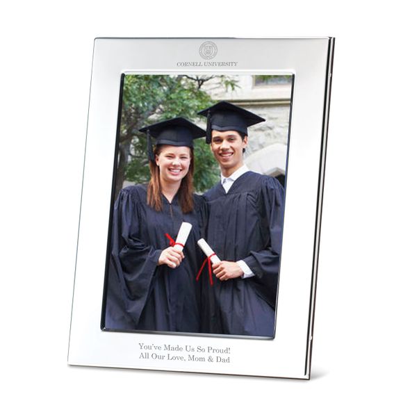 Cornell Polished Pewter 5x7 Picture Frame - Image 1