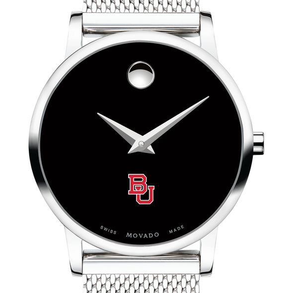 Boston University Women's Movado Museum with Mesh Bracelet
