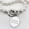 Texas McCombs Pearl Necklace with Sterling Silver Charm - Image 2