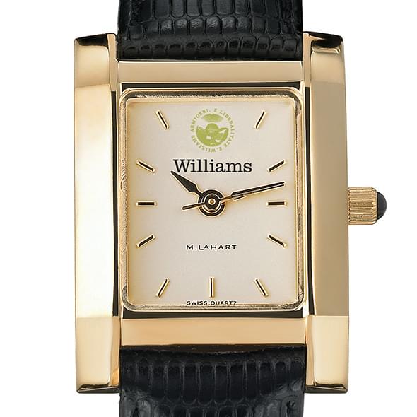 Williams College Women's Gold Quad with leather strap
