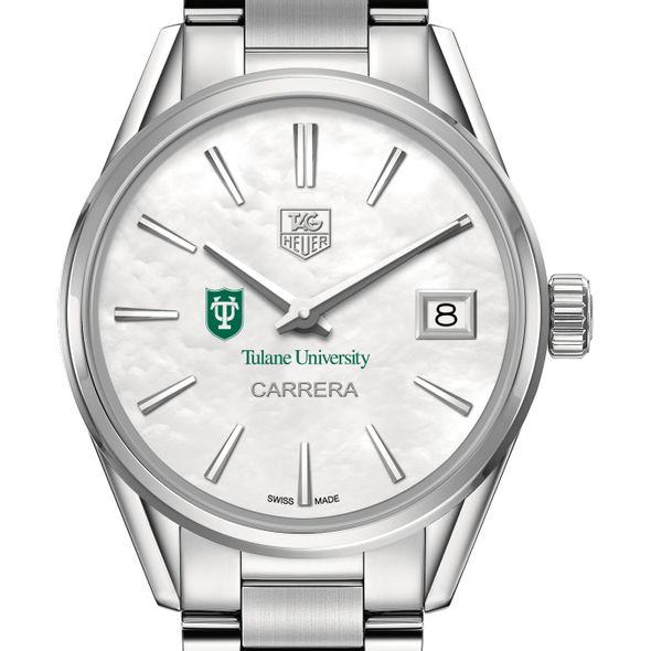 Tulane University Women's TAG Heuer Steel Carrera with MOP Dial