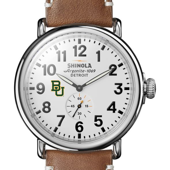Baylor Shinola Watch, The Runwell 47mm White Dial - Image 1