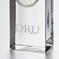 Oral Roberts Tall Glass Desk Clock by Simon Pearce - Image 2