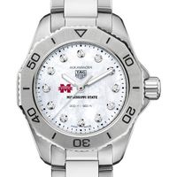 MS State Women's TAG Heuer Steel Aquaracer with Diamond Dial