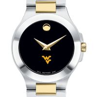 West Virginia Women's Movado Collection Two-Tone Watch with Black Dial