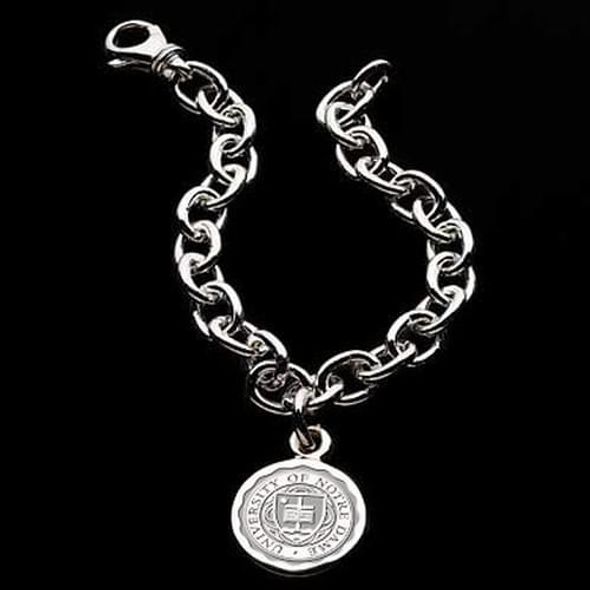 Notre Dame Sterling Silver Charm Bracelet - Image 1