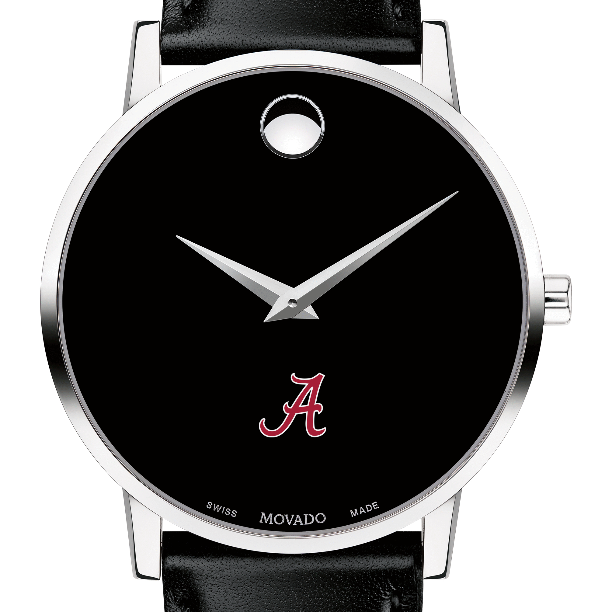 Alabama Men's Movado Museum with Leather Strap