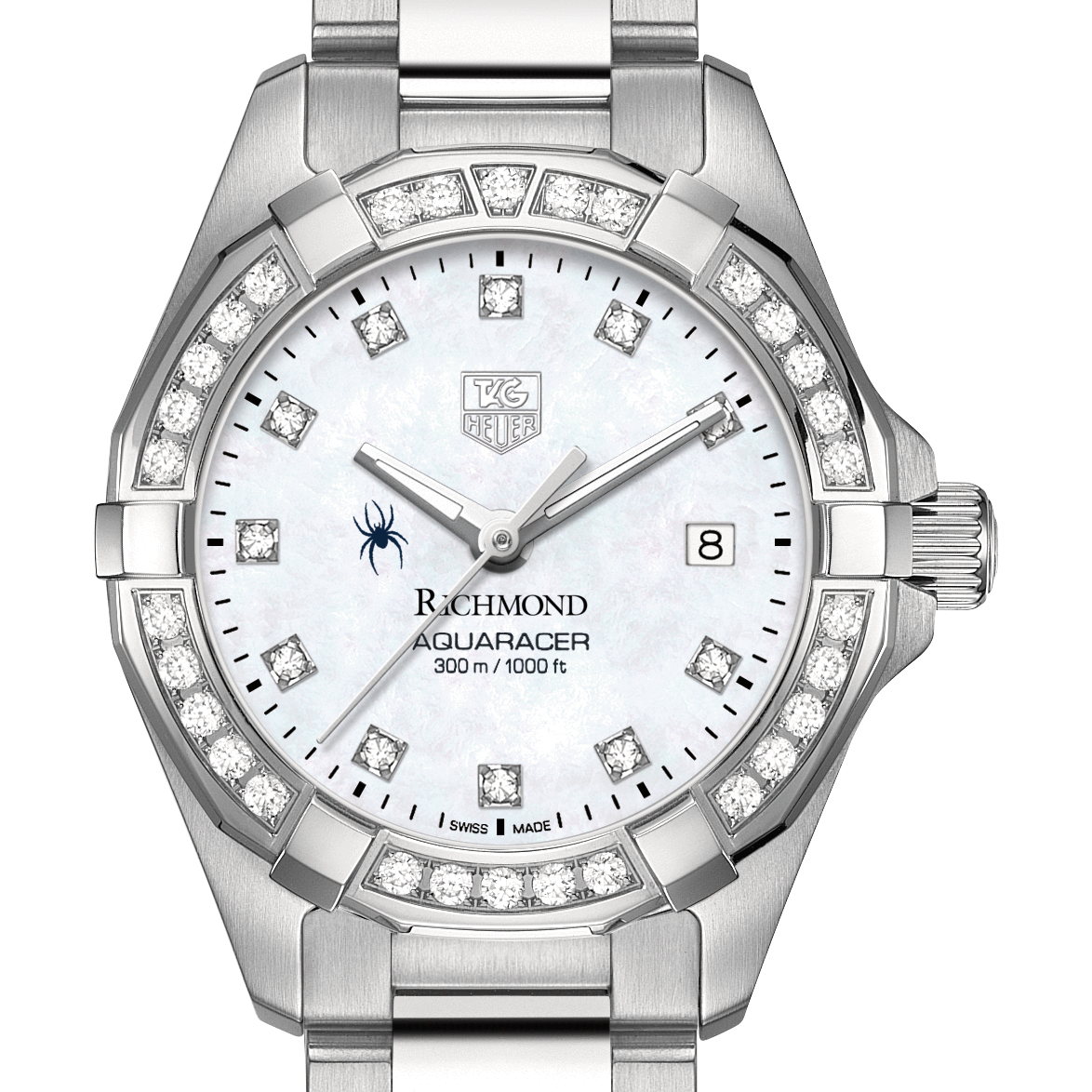 University of Richmond W's TAG Heuer Steel Aquaracer with MOP Dia Dial & Bezel