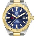 click to view MIT Men's TAG Heuer Automatic Two-Tone Aquaracer with Blue Dial - Image 1