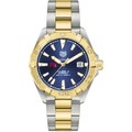 click to view MIT Men's TAG Heuer Automatic Two-Tone Aquaracer with Blue Dial - Image 2