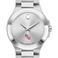 FSU Women's Movado Collection Stainless Steel Watch with Silver Dial - Image 1