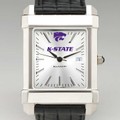 Kansas State University Men's Collegiate Watch with Leather Strap - Image 1
