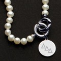 Delta Delta Delta Pearl Necklace with Sterling Silver Charm - Image 2