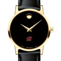 Central Michigan Women's Movado Gold Museum Classic Leather