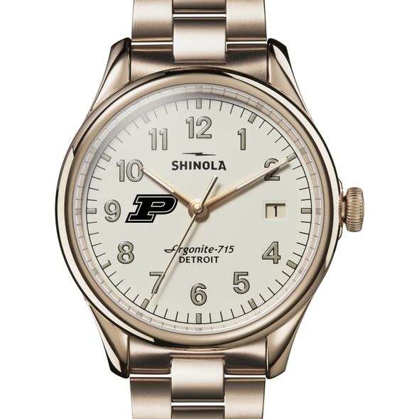 Purdue Shinola Watch, The Vinton 38mm Ivory Dial - Image 1
