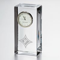 Furman Tall Glass Desk Clock by Simon Pearce