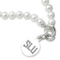 Saint Louis University Pearl Bracelet with Sterling Silver Charm - Image 2