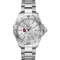 Ball State Men's TAG Heuer Steel Aquaracer with Silver Dial - Image 2