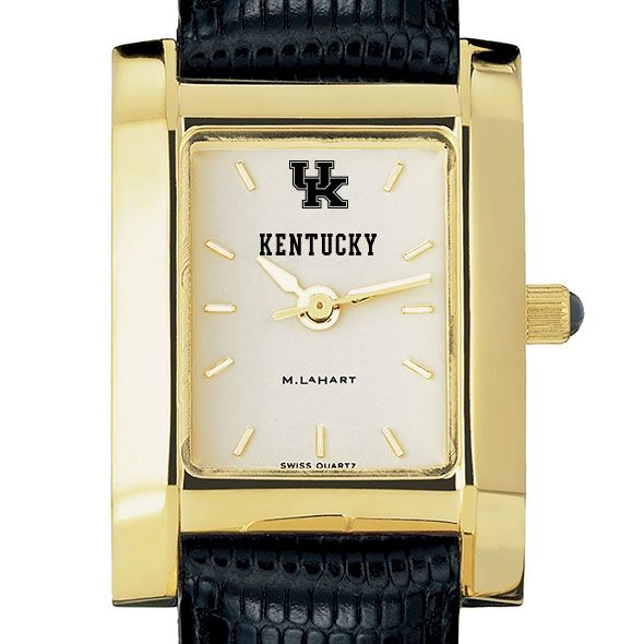 Kentucky Women's Gold Quad with Leather Strap
