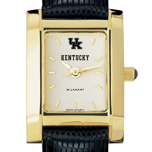 Kentucky Women's Gold Quad with Leather Strap